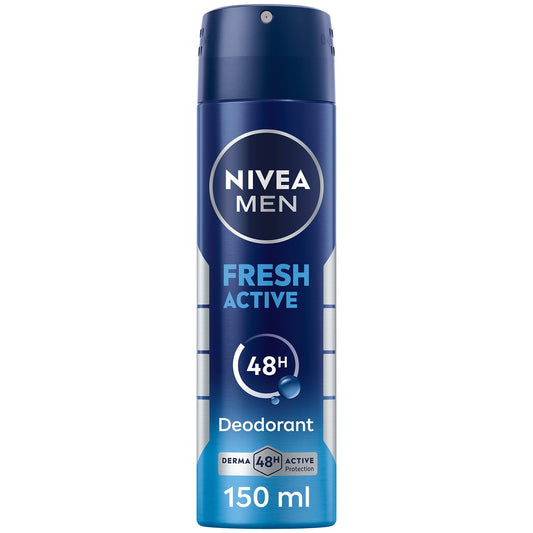 NIVEA MEN Antiperspirant Spray for Men, Fresh Active 150ml