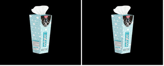 White car cup tissue (Pack of 2)
