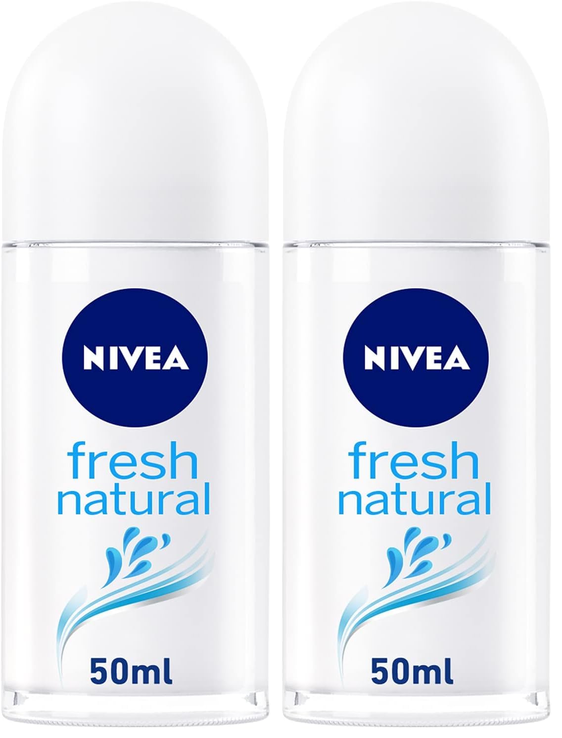 NIVEA Deodorant Roll-on for Women, Fresh Natural Ocean Extracts, 50ml (Pack of 2)
