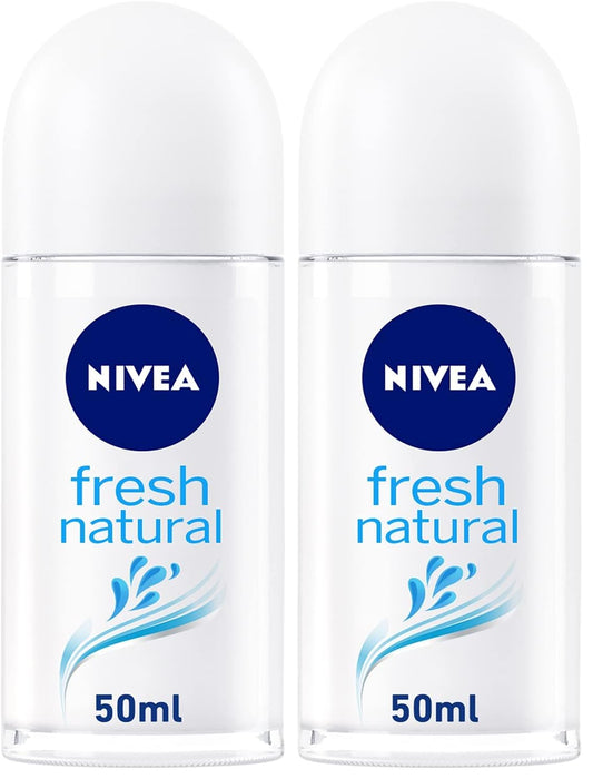 NIVEA Deodorant Roll-on for Women, Fresh Natural Ocean Extracts, 50ml (Pack of 2)