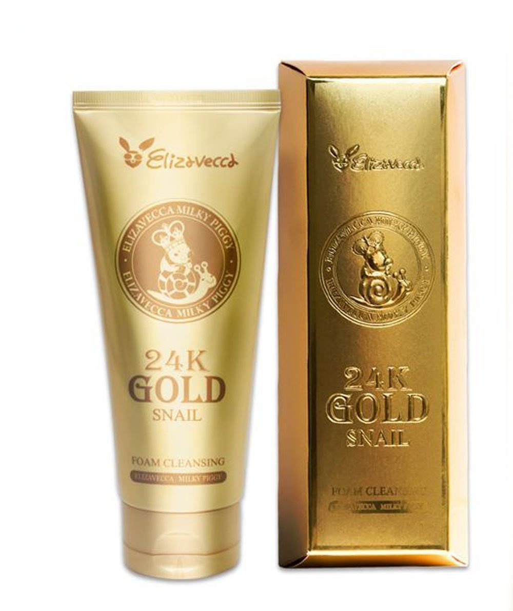 Elizavecca Milky Piggy, 24k Gold Snail Foam Cleansing, 6.09 fl oz (180 ml)