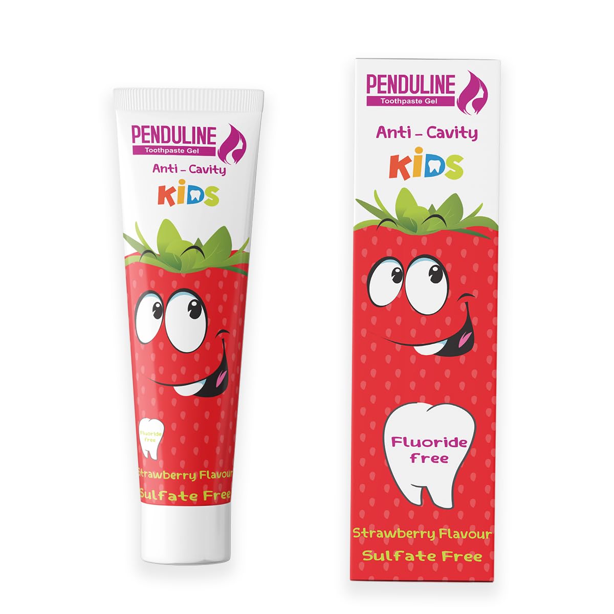 Penduline anti-cavity toothpaste gel - strawberry flavor 75gm