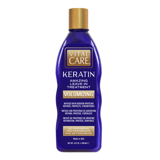 Vital Keratin Amazing Volumizing Treatment -Keratin Complex Hair Treatment is Non-Stripping for Daily Use, Hydrating & Repairing - Abyssinian, Avocado & Sunflower Seed Oil