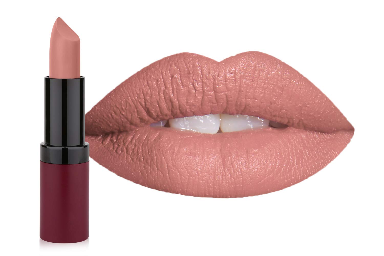 Golden Rose Velvet Matte Lipstick, 01, Oriental Pink