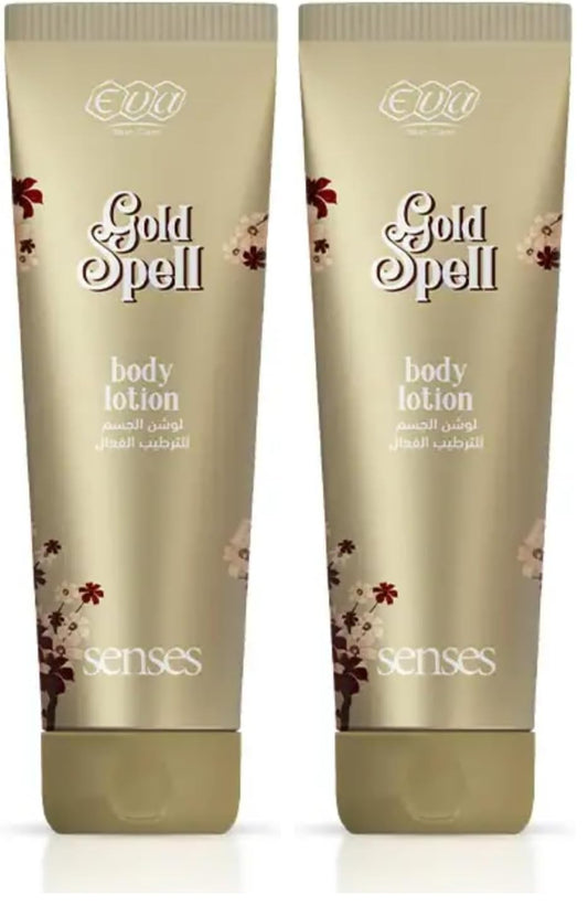 Eva Cosmetics Skin Care Senses Body Lotion Gold Spell 240 Ml (Pack of 2)