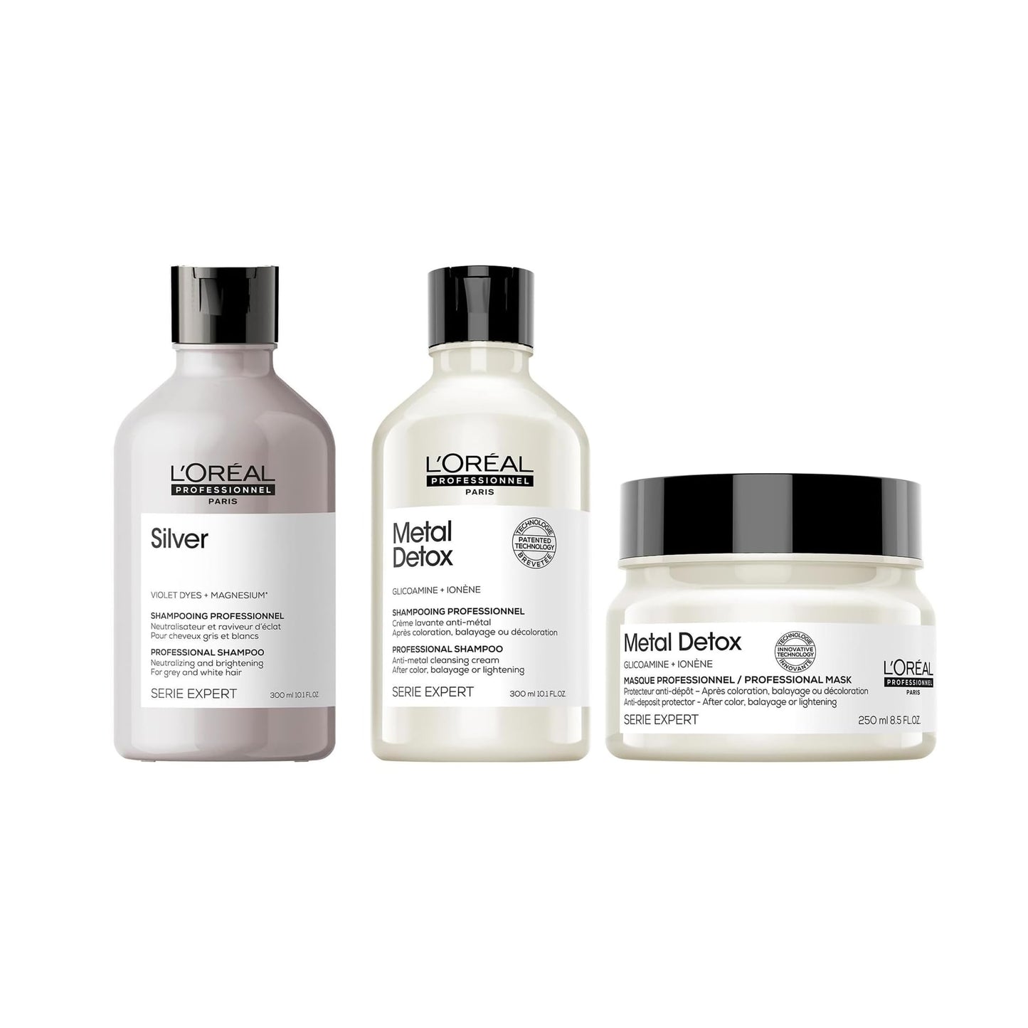 L’Oréal Paris L'Oréal Professionnel Serie Expert Metal Detox Shampoo-Mask & Silver Shampoo Trio