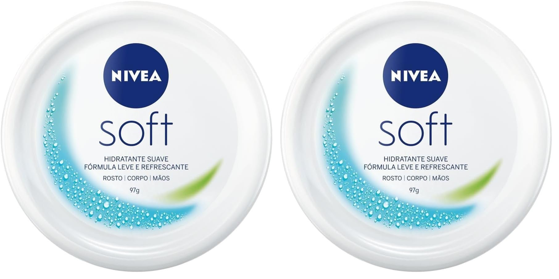 NIVEA Moisturising Cream, Soft Refreshing, Jar 100ml (Pack of 2)