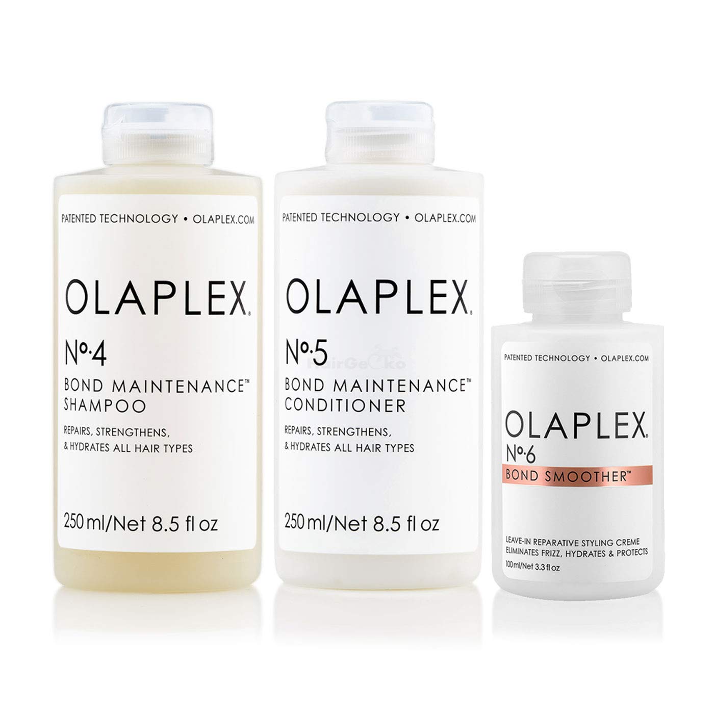 OLAPLEX Olaplex Bond Maintenance Shampoo No 4 (250 ml) + Olaplex Bond Maintenance Conditioner No 5 (250 ml) + Olaplex Bond Smoother No 6 (100 ml)