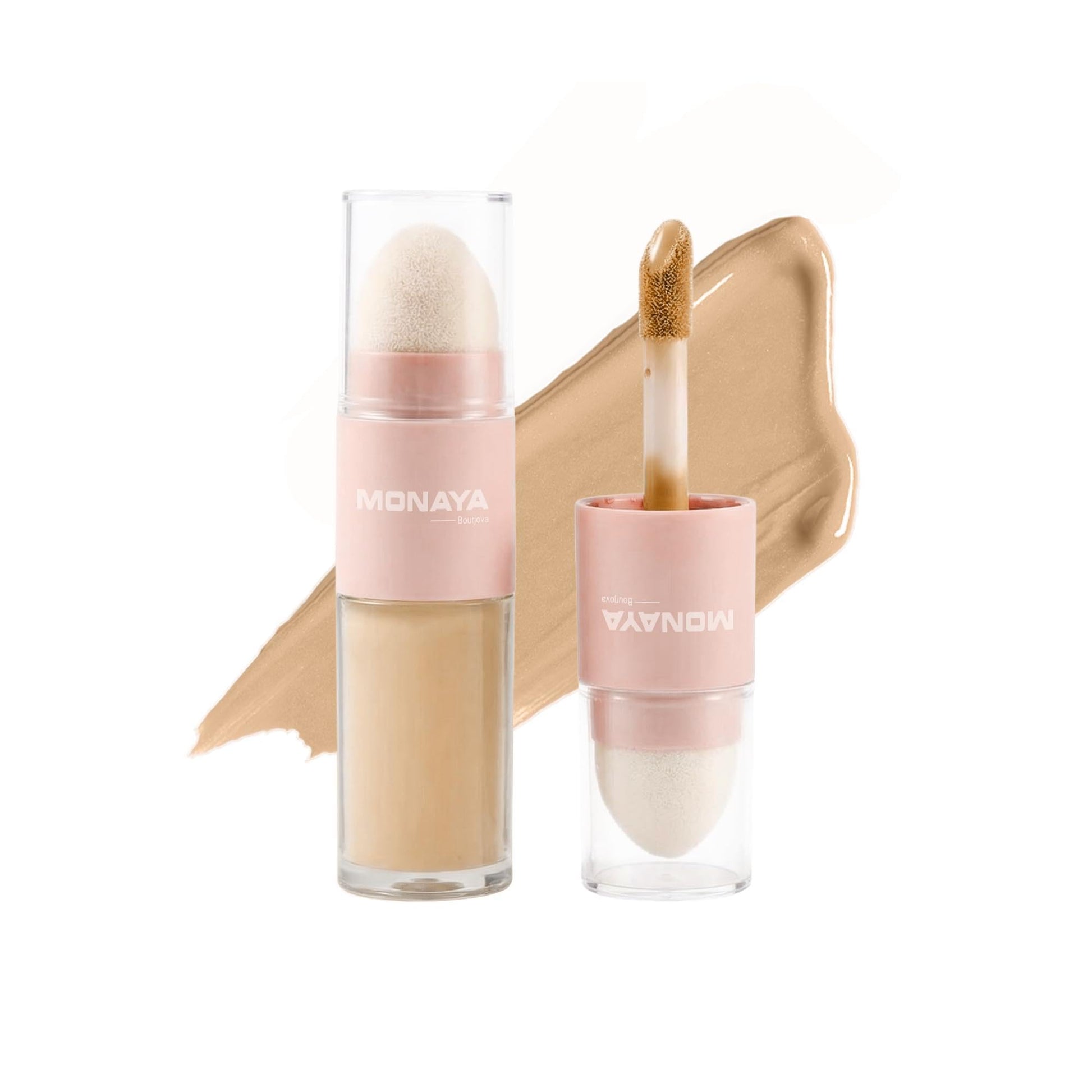 Monaya C005 Full Cover Concealer – Long-Wear Matte Finish Liquid Concealer for Dark Circles & Blemishes – Waterproof, Crease-Proof & Vegan Formula (C105)