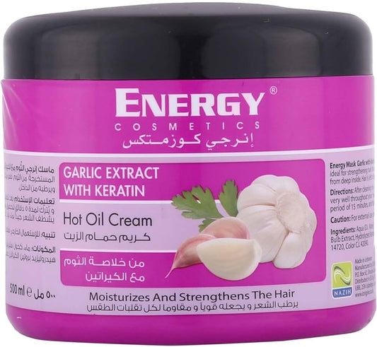 Energy Cosmetics Hair Mask with Garlic extracts - 500 ml