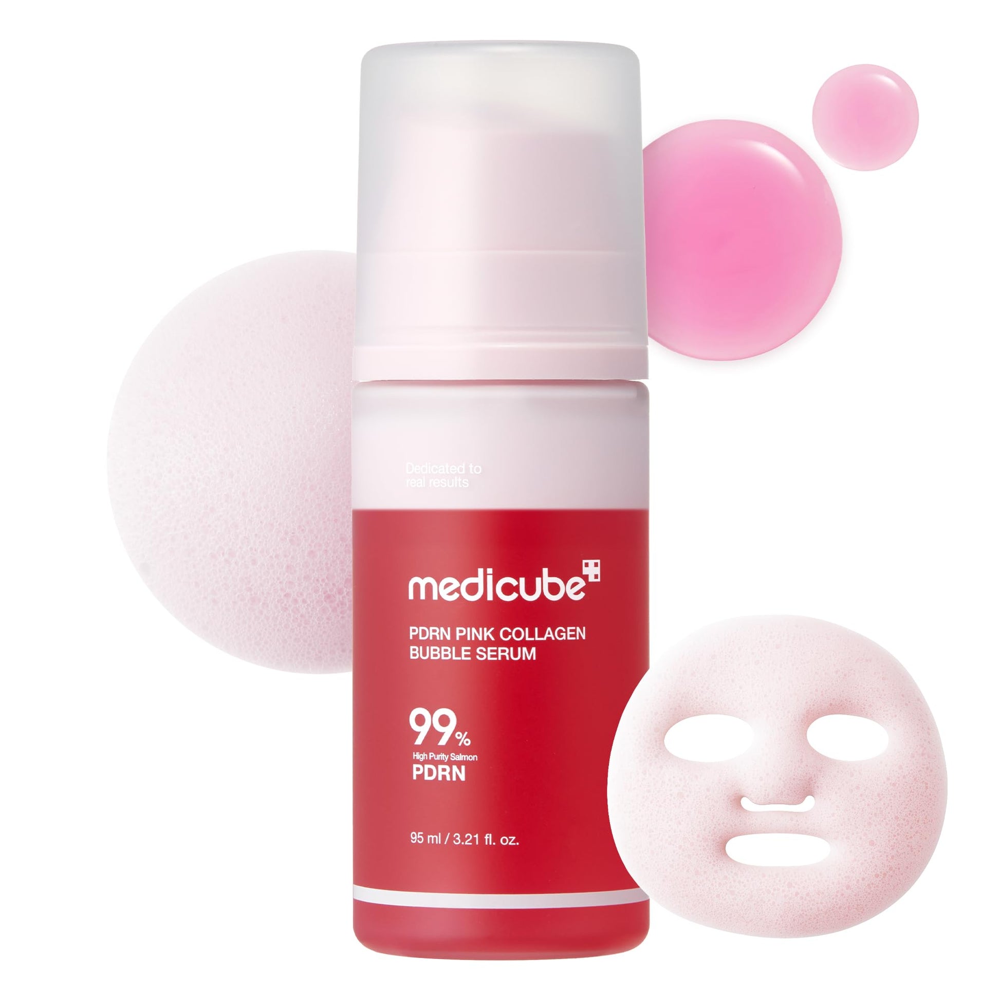 medicube PDRN Pink Collagen Bubble Serum 99% 95ml