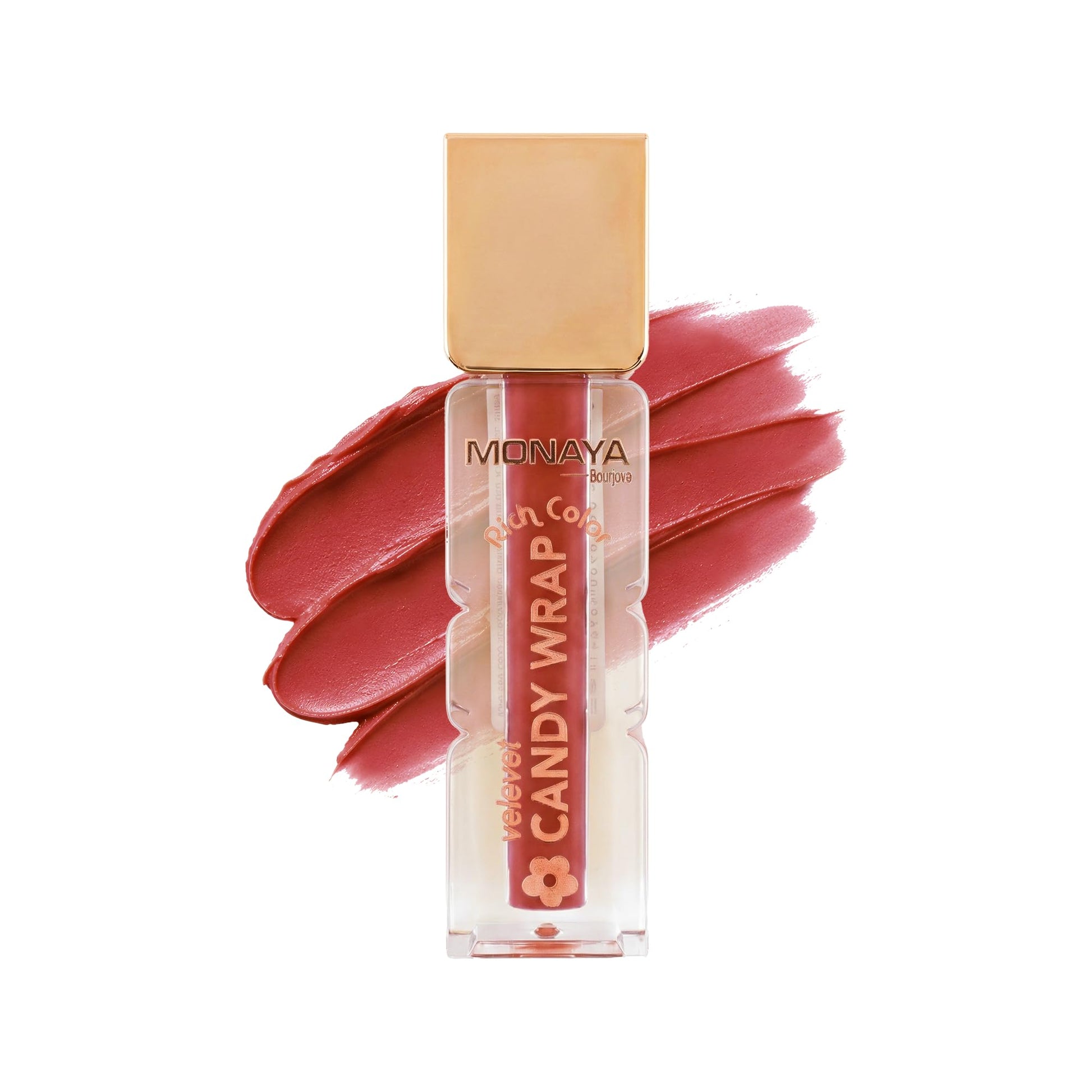 Monaya G026 Candy Wrap Liquid Lip Color – Long-Lasting Lip Tint, Rich Pigment, Smooth Lightweight Formula, Comfortable Non-Sticky Finish (G101)