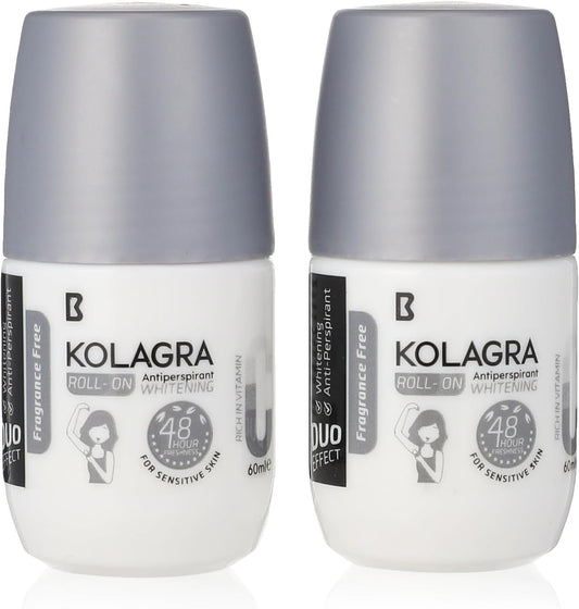 Kolagra Roll on Fragrance Free Duo Effect 1+1 Rich in Vitamin