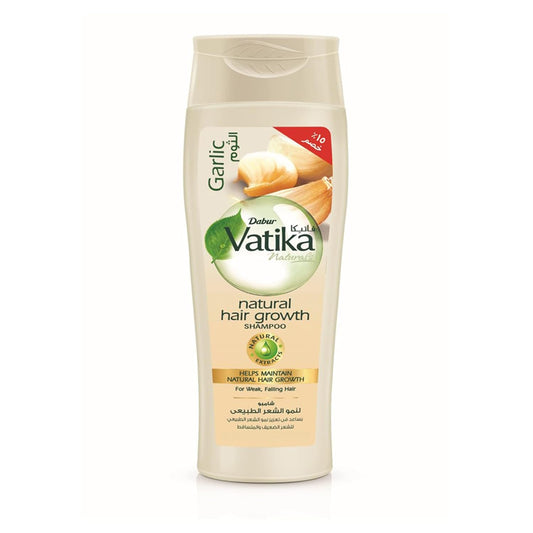 Vatika Naturals Garlic Shampoo (360mL) + 15% OFF| Helps Maintain Natural Hair Growth | For Weak and Falling Hair