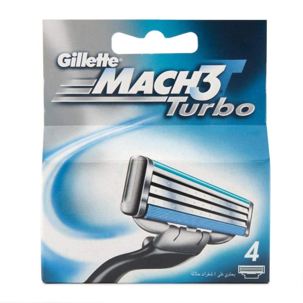 Gillette Mach 3 Turbo Razor Blades 4s