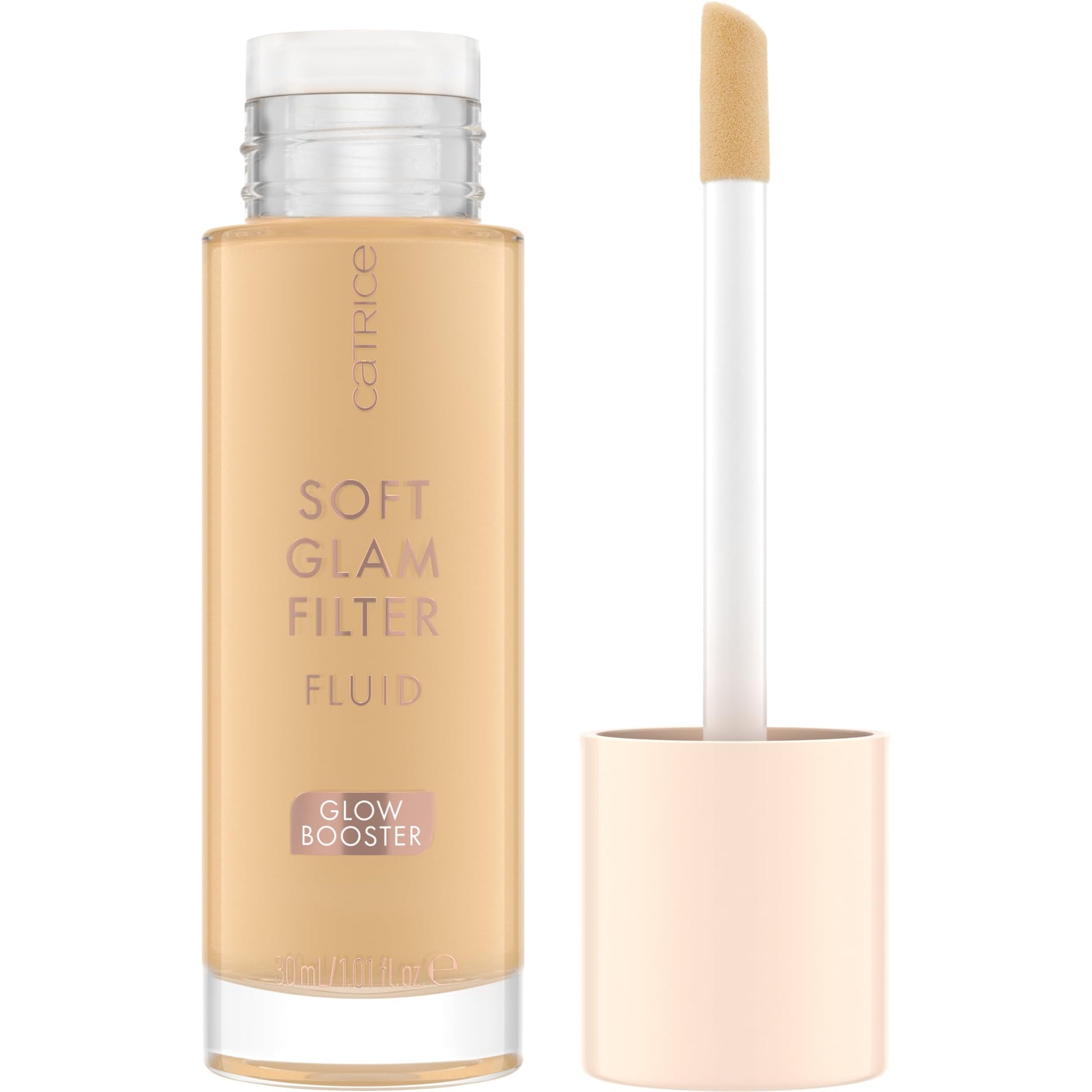 Catrice Soft Glam Filter Fluid, Base, No. 020, Nude, Nourishing, Natural, Shiny, Radiant, Vegan, Oil-Free, Perfume Free, Alcohol-Free, Pack of 1 (30 ml)