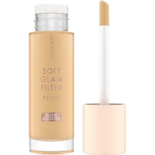 Catrice Soft Glam Filter Fluid, Base, No. 020, Nude, Nourishing, Natural, Shiny, Radiant, Vegan, Oil-Free, Perfume Free, Alcohol-Free, Pack of 1 (30 ml)
