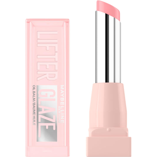 Maybelline New York Lifter Glaze Oil 002 Pink Drip Lip Balm - Up to 24 hours hydration - With shiny pigments - 3g