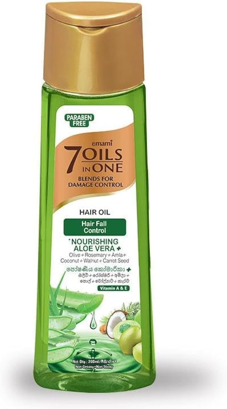 Emami 7 In 1 Hair Oil Fall Control Nourishing Aloe Vera 100ml