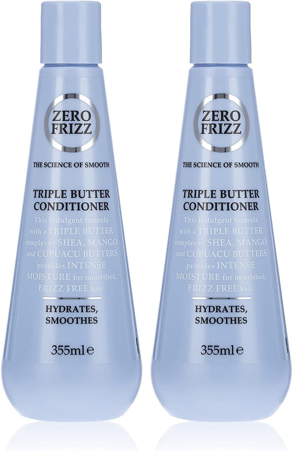 Zero Frizz Triple Butter Conditioner for Frizzy Hair - 355 ml (Pack of 2)