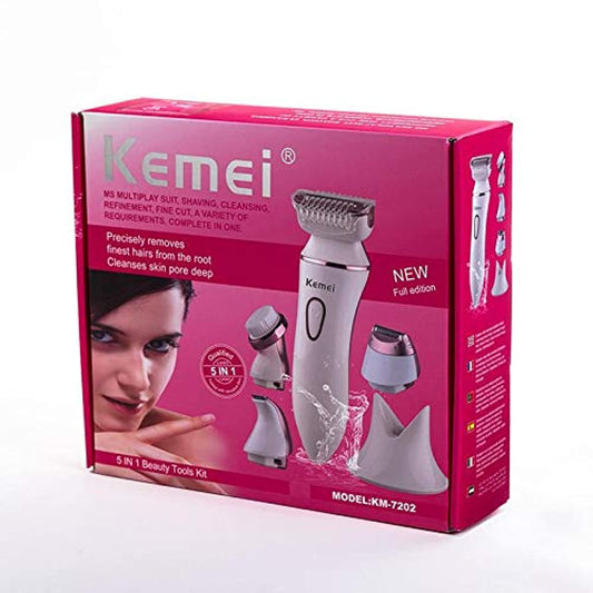KEMEI KM-7202 5in1 Silk Epil wet & dry for Women