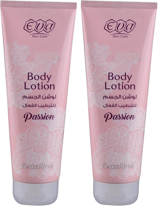 Eva Skin Care Body Lotion Passion 240 ml (Pack of 2)