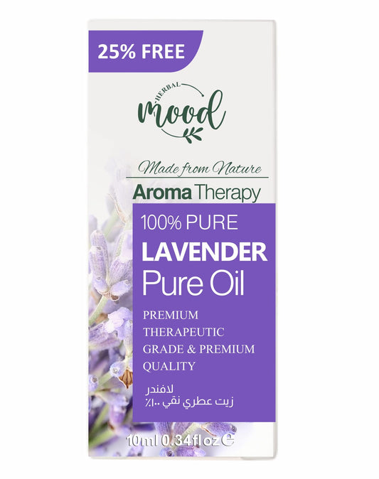Herbal Mood Lavender Essential Oil - 100% Pure - Lavender Oil for Sleep, Aromatherapy, Diffusers for Home