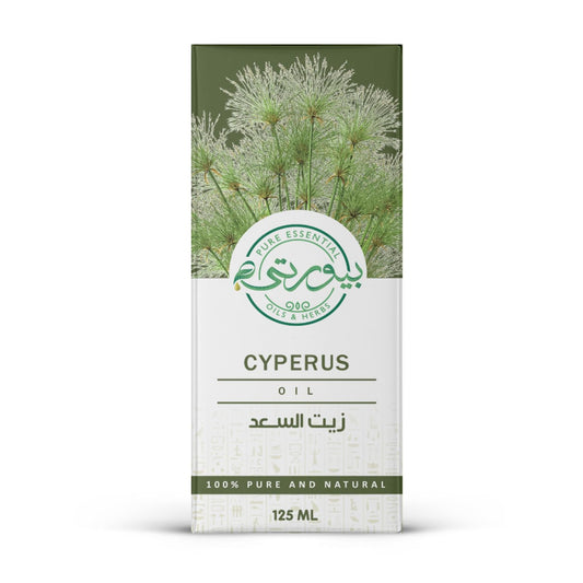 Purity- بيورتي Cyperus Oil Unrefined Cold Pressed, 100% Pure & Natural, Ideal for Hair Care, Scalp Nourishment, and Skin Rejuvenation, 125 ML