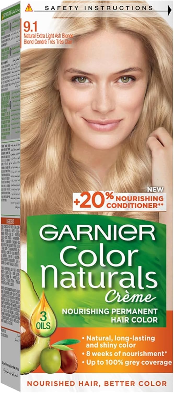 Garnier Color Naturals Permanent Crème Hair Color - 9.1 Natural Extra Light Ash Blonde