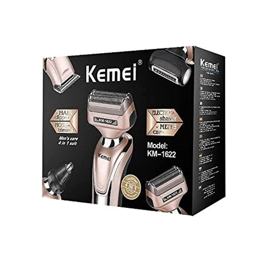 KEMEI KM-1622 Rechargeable Hair Clipper & Nose Trimmer For Men
