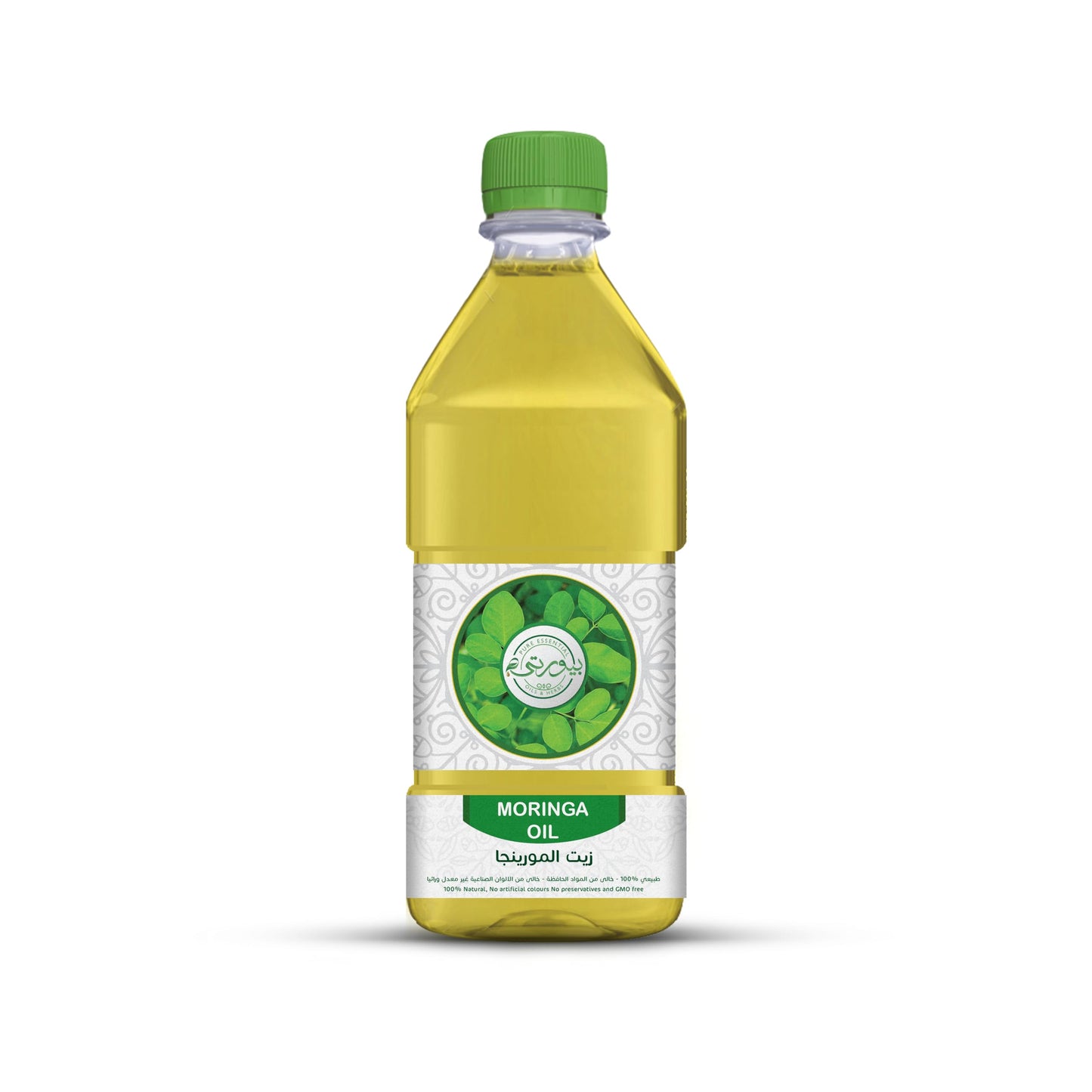 Purity- بيورتي Moringa Oil Unrefined Cold Pressed, 100% Pure & Natural, Perfect for Skin Nourishment, Hair Strengthening, and Anti-Aging, 1l