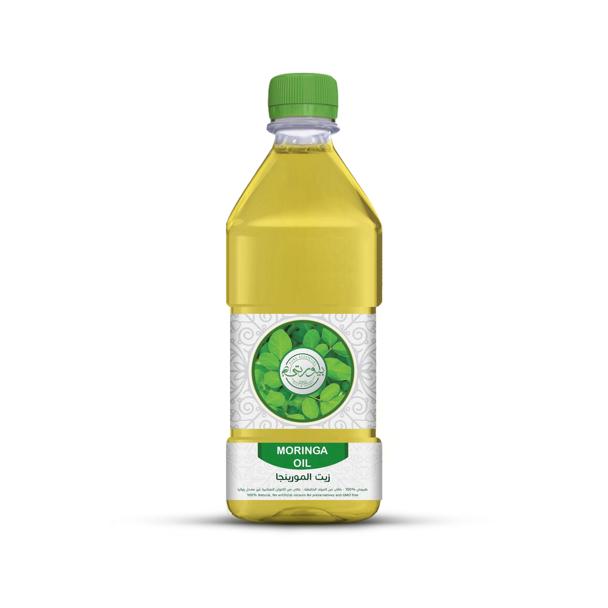 Purity- بيورتي Moringa Oil Unrefined Cold Pressed, 100% Pure & Natural, Perfect for Skin Nourishment, Hair Strengthening, and Anti-Aging, 1l