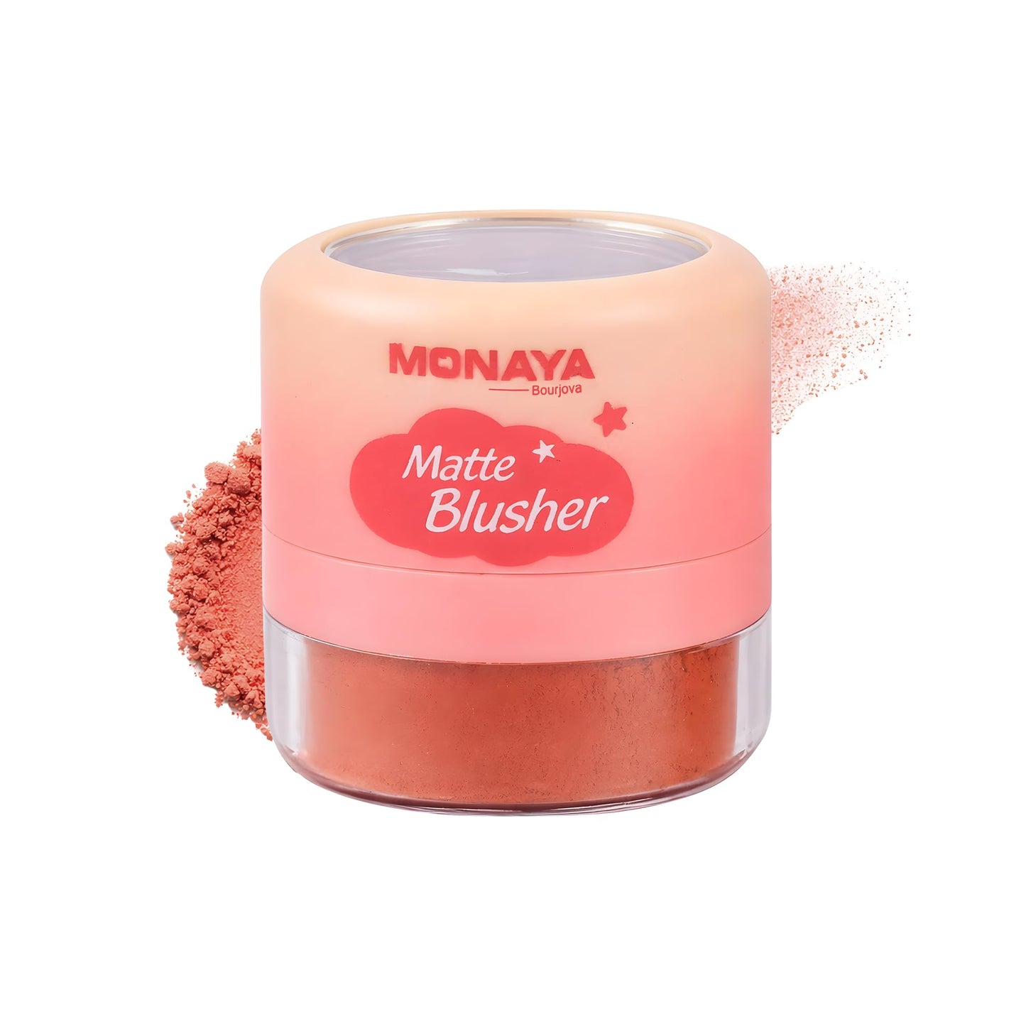Monaya B006 Matte Loose Blusher – Finely Milled Powder Blush, Buildable Natural Color, Lightweight Long-Lasting Finish, Vegan & Cruelty-Free (OSL-B006-B101A)