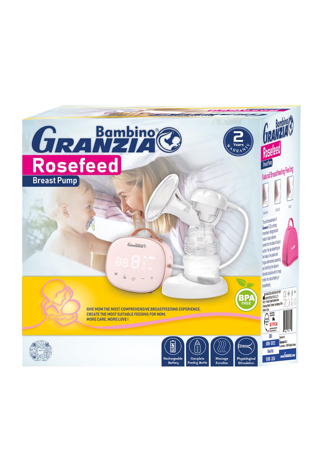 Granzia RoseFeed Electric Digital Breast Pump