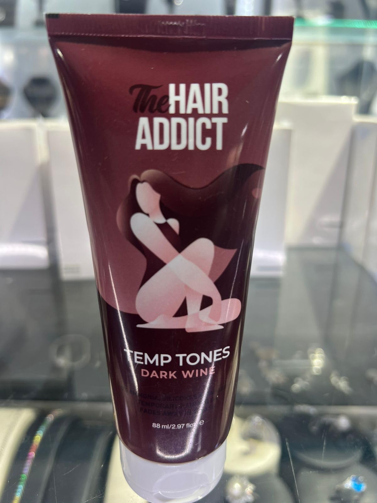 The Hair Addict Temp Tones - Dark Wine Temporary Hair Colorant (88ml)
