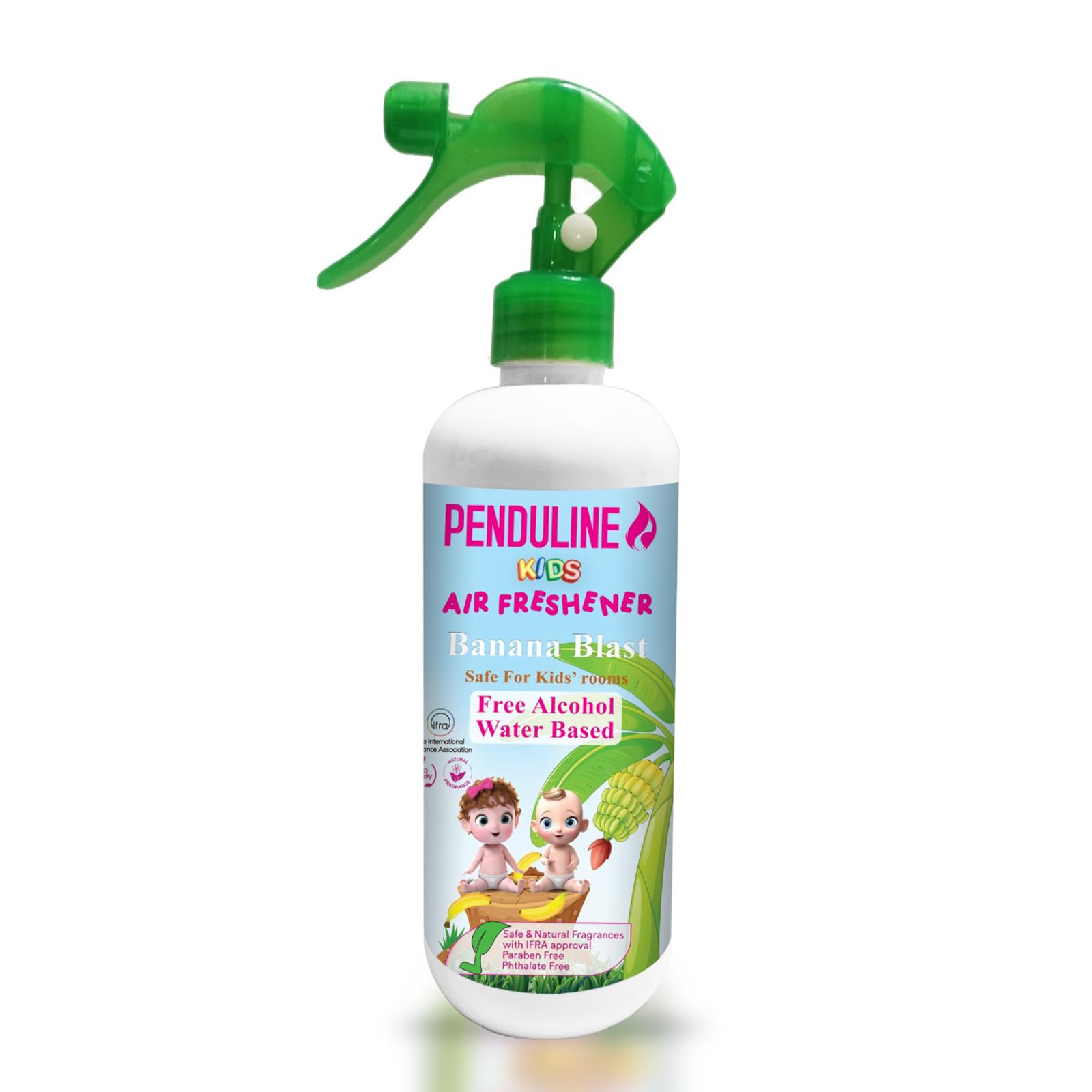 Penduline Kids Air Freshener Banana Blast 400 ml |Free Alchole | IFRA Certificate | Safe for All kids | Water Based