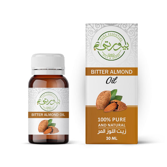 Purity - Bitter Almond Oil Unrefined Cold Pressed Oil, 100% Pure Natural, Rich in Nutrients to Moisturize, Soften & Nourish skin & Hair 30 ML