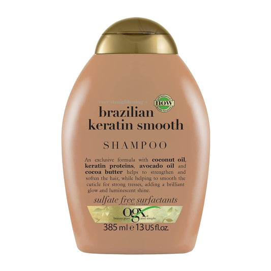 OGX Shampoo, Ever Straightening+ Brazilian Keratin Smooth, 385ml
