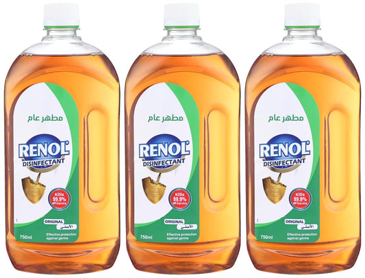 Renol Liquid Disinfectant, 2.25 Litre, Set Of 3 Pieces