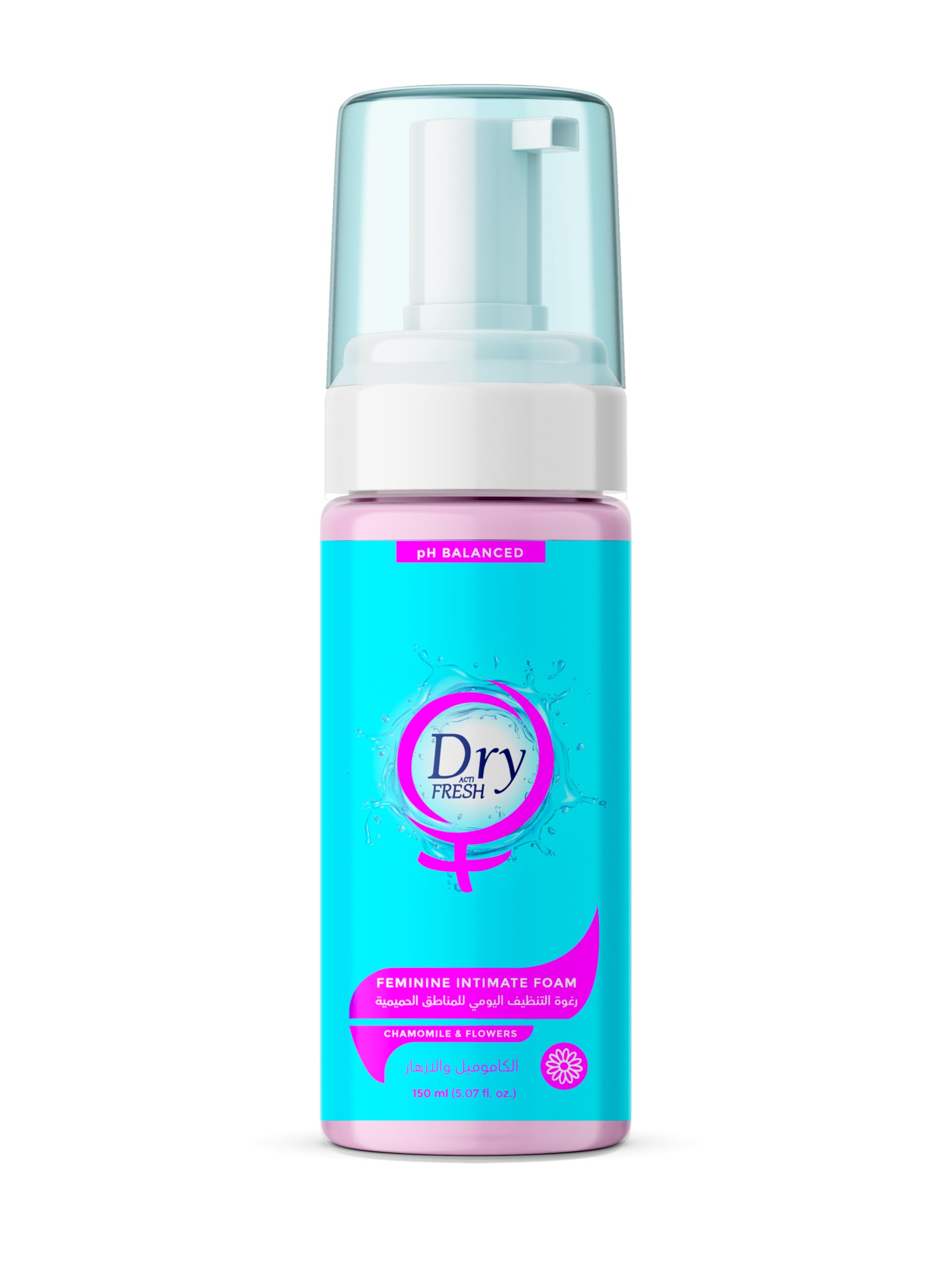 DRY FRESH FOAM WOMEN FOR INTEMPORARY AREAS - CAMOMILE & FLOWER - 150 ML