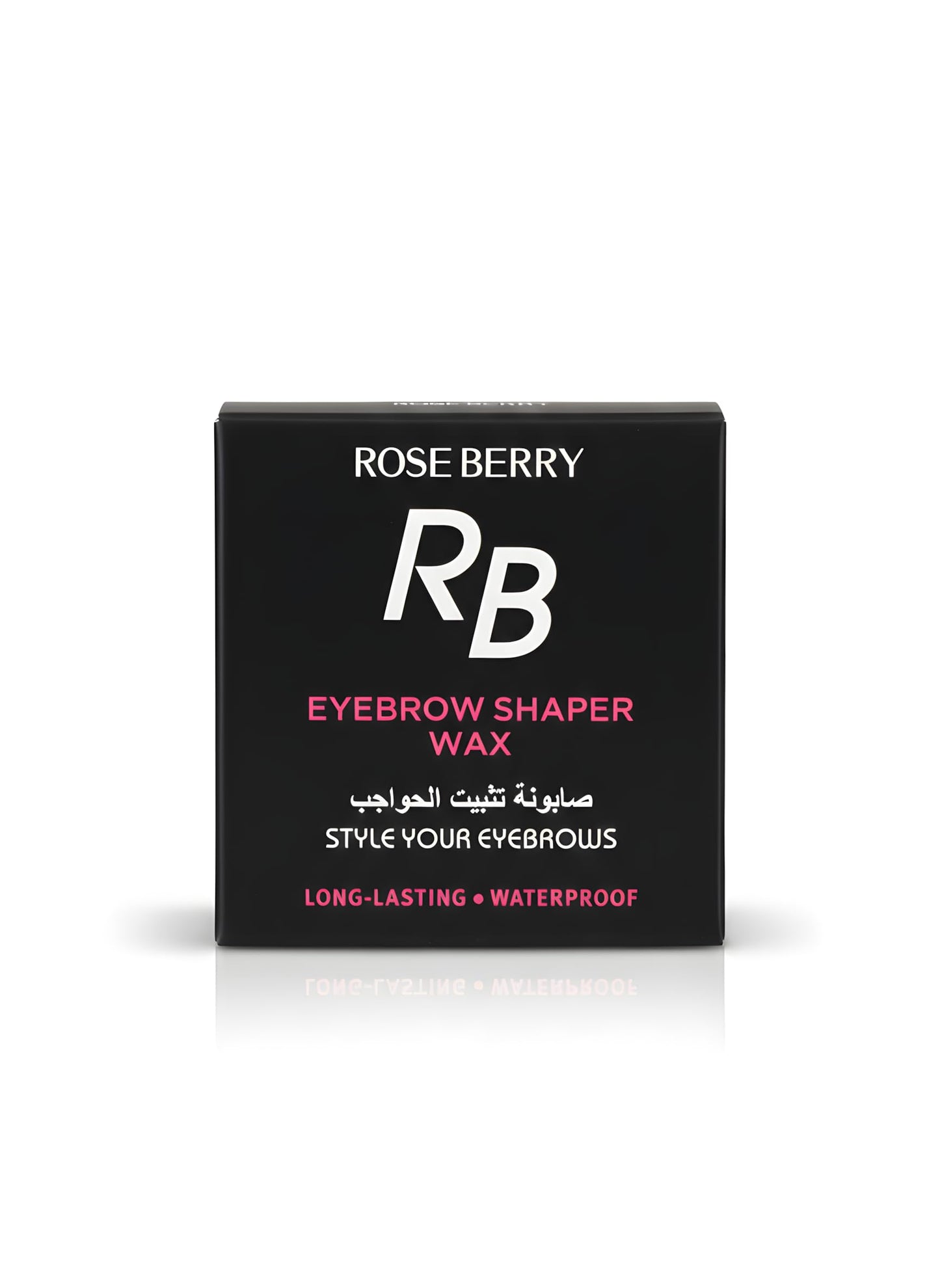 Rose Berry Eyebrow Shaper Wax, Long-Lasting Waterproof Brow Styling Wax with Applicator Brush, 60g