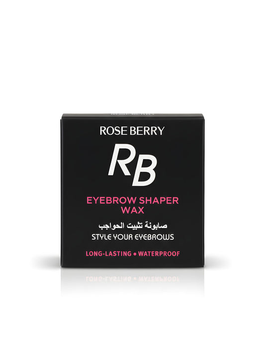 Rose Berry Eyebrow Shaper Wax, Long-Lasting Waterproof Brow Styling Wax with Applicator Brush, 60g