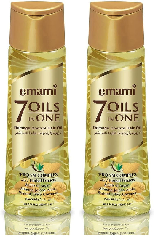 Emami 7 oils in one damage control hair oil, 100ml (Pack of 2)