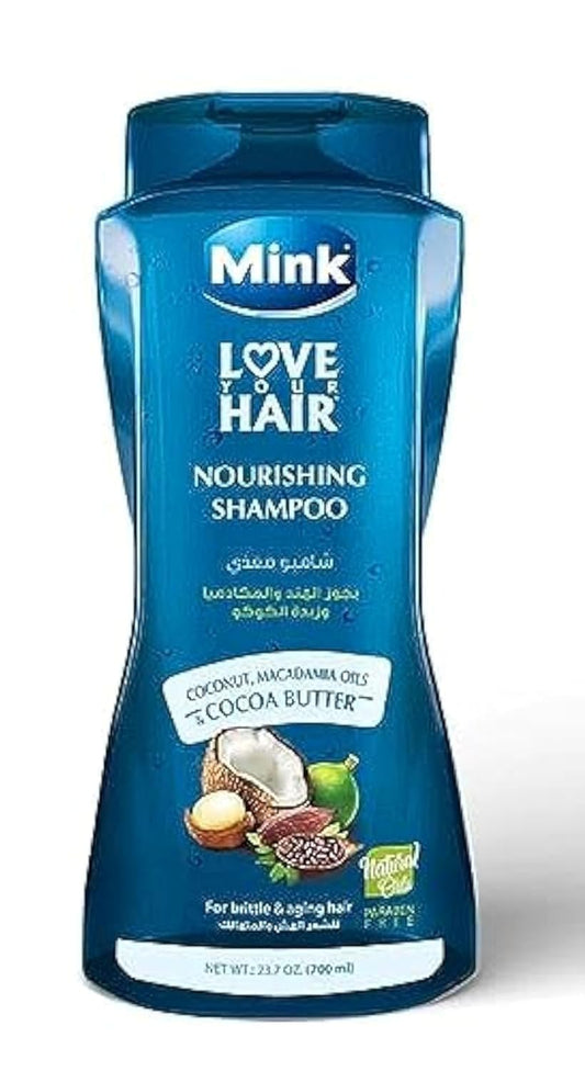 Mink shampoo WITH coconut,macadamia oils & cocoa butter 700 ml