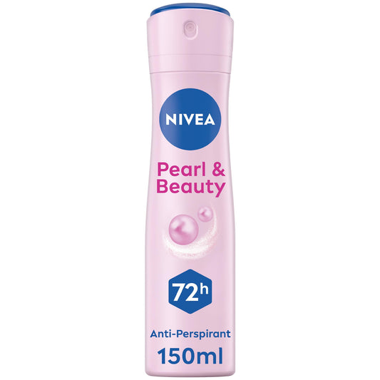 NIVEA Antiperspirant Spray for Women, Pearl & Beauty Pearl Extracts, 150ml