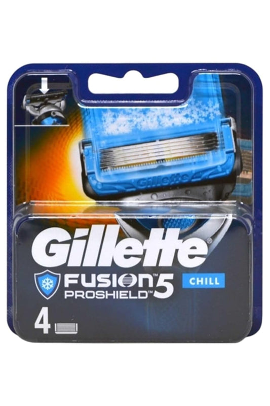 Gillette Fusion5 ProShield Chill Men's Razor Blade Refills – Pack of 4 (pack may vary)