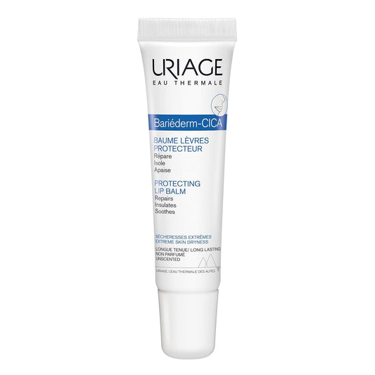 Uriage Bariéderm-Cica Protecting Lip Balm With Glycerin-Instantly Repairs,Protects And Soothes Very Dry, Chapped And Damaged Lips. Extra-Rich Repairing Lip Balm For Long-Lasting Comfort-Fragrance-Free