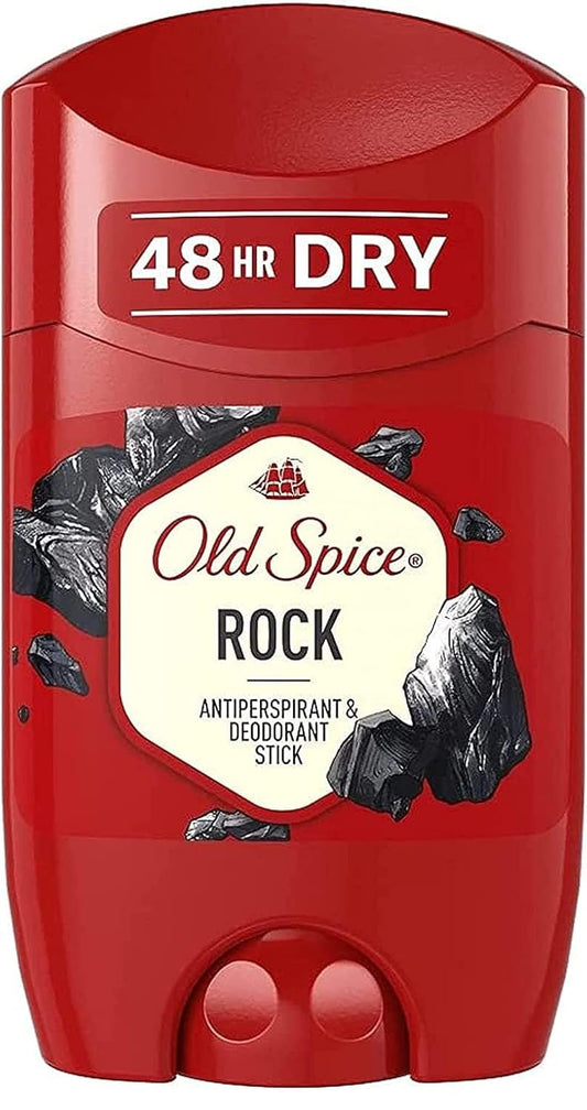 Old Spice Rock Deodorant Stick for Men, Antiperspirant, with Long-Lasting Fragrance, 50 ml