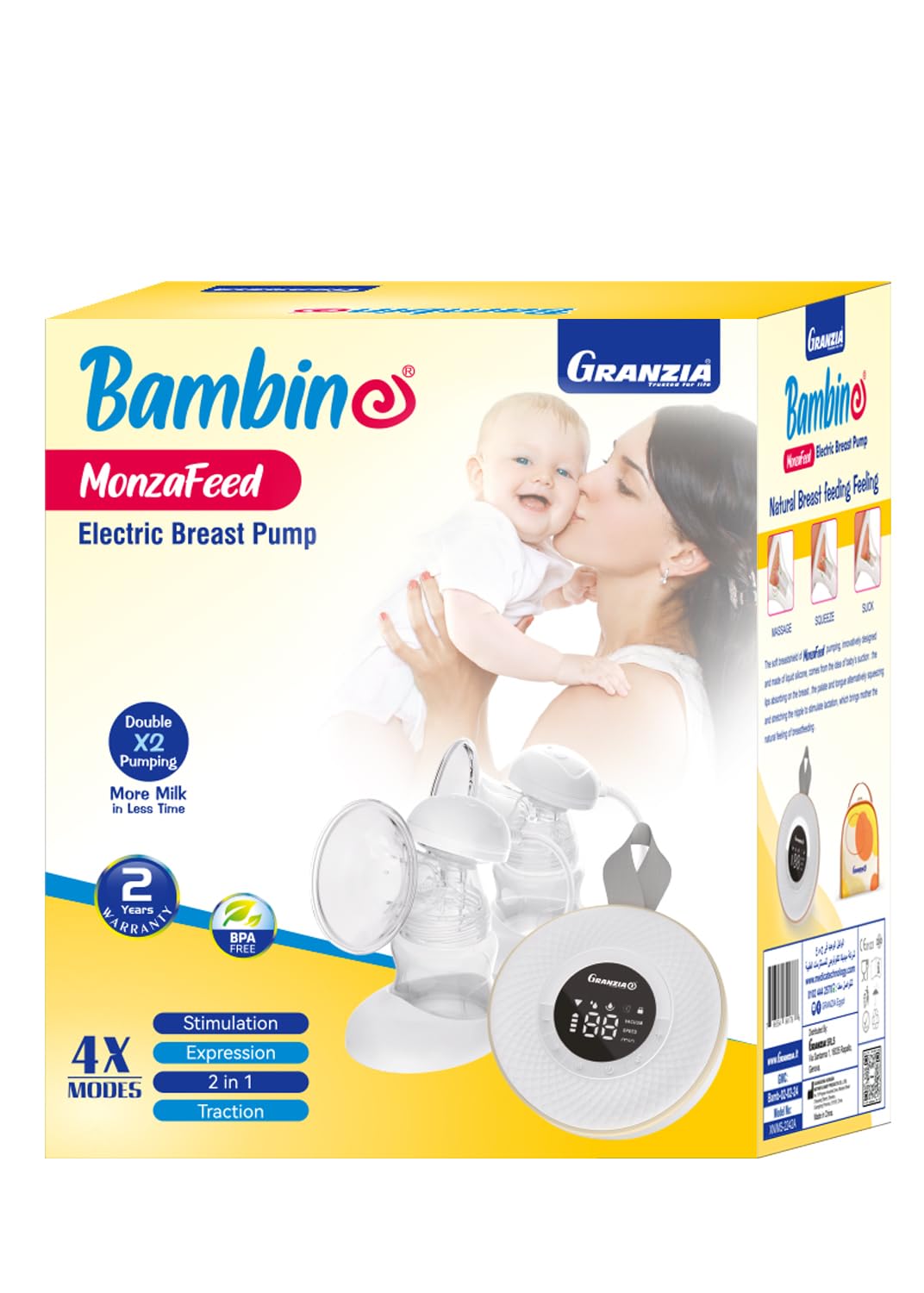 Granzia MonzaFeed Double Digital Electric Breast Pump