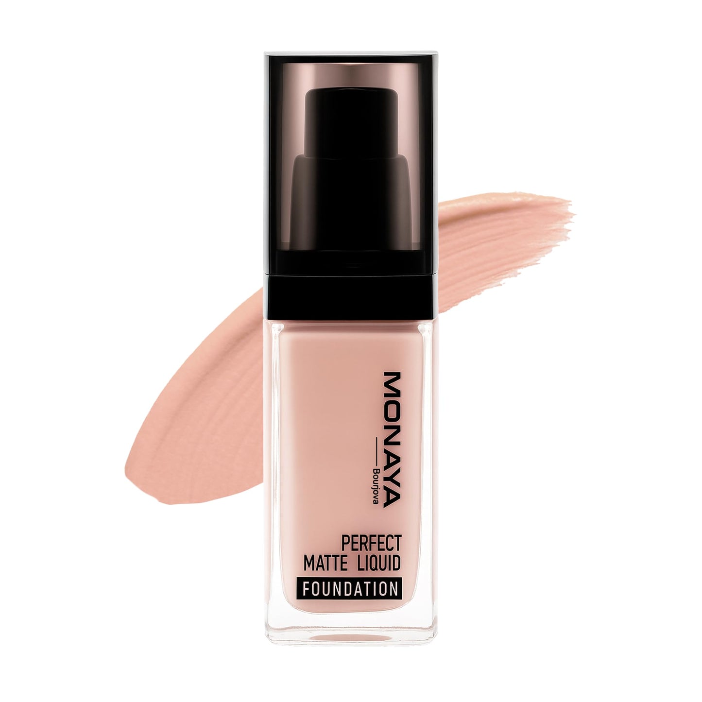 Monaya F001 Perfect Matte Liquid Foundation – Full Coverage, Waterproof, Long-Lasting, Affordable Makeup, Oil-Free, Concealer Effect (F104#)
